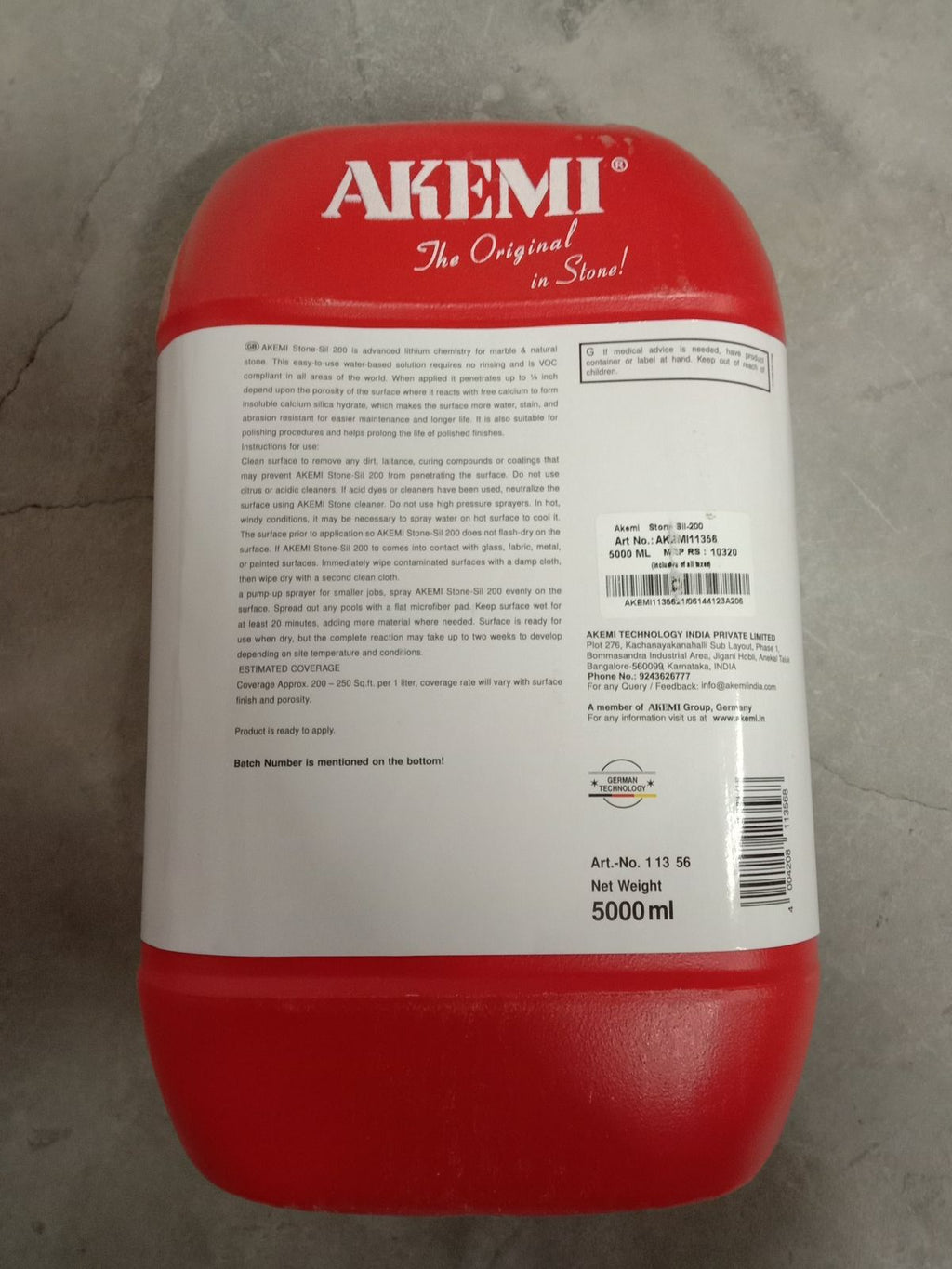 Akemi Stone Sill Treatment – Cleaner & Sealer for Marble & Granite – NS Enterprises Bangalore
